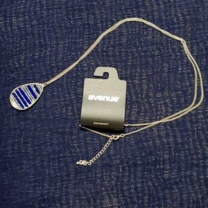 Avenue Beaded Egg-shaped Pendant Necklace